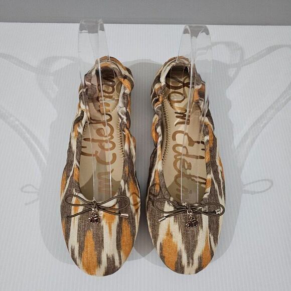 NEW Sam Edelman Felicia Ballet Flat Size 9 Soft Grey Multi Bow Slip On - Picture 4 of 12